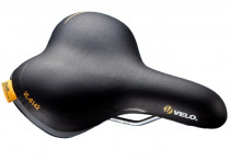 Velo седло vl-6142. серия: plush (прямая посадка). комфорт. размер: 262x198мм. вес: 467г. основа: double dencity base. обшивка: pu. наполнитель: пена. рельсы: сталь. система проветривания: o-zone. система амортизации: elastomer suspension.